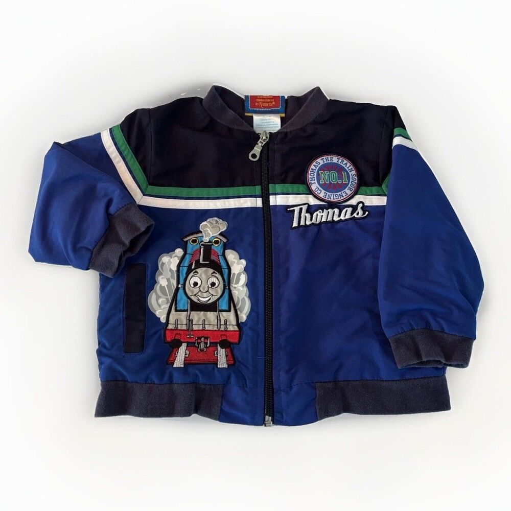 Thomas The Train Jacket Kids Size 24 Months Vintage Zip Up Track Vintage 2000s
